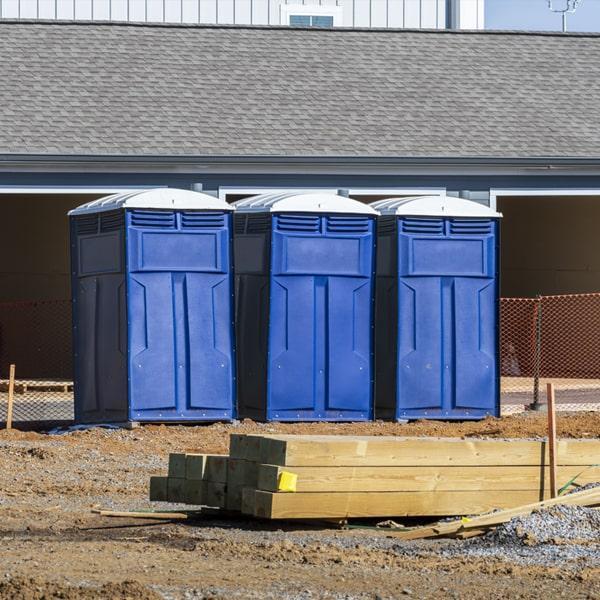 Heavy-duty construction site porta potty in Turlock, California