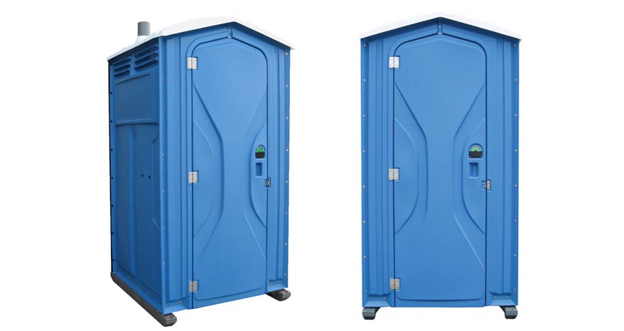 Long-term porta potty units on site in Turlock, California